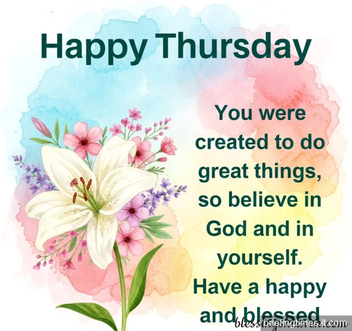 Happy Thursday Blessings: A Guide to Starting Your Day with Positivity and Gratitude isan elba